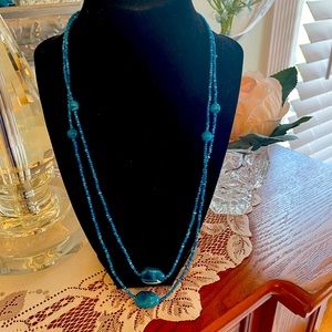 3/$15🎀 ELEGANT TURQUOISE BEADED NECKLACE